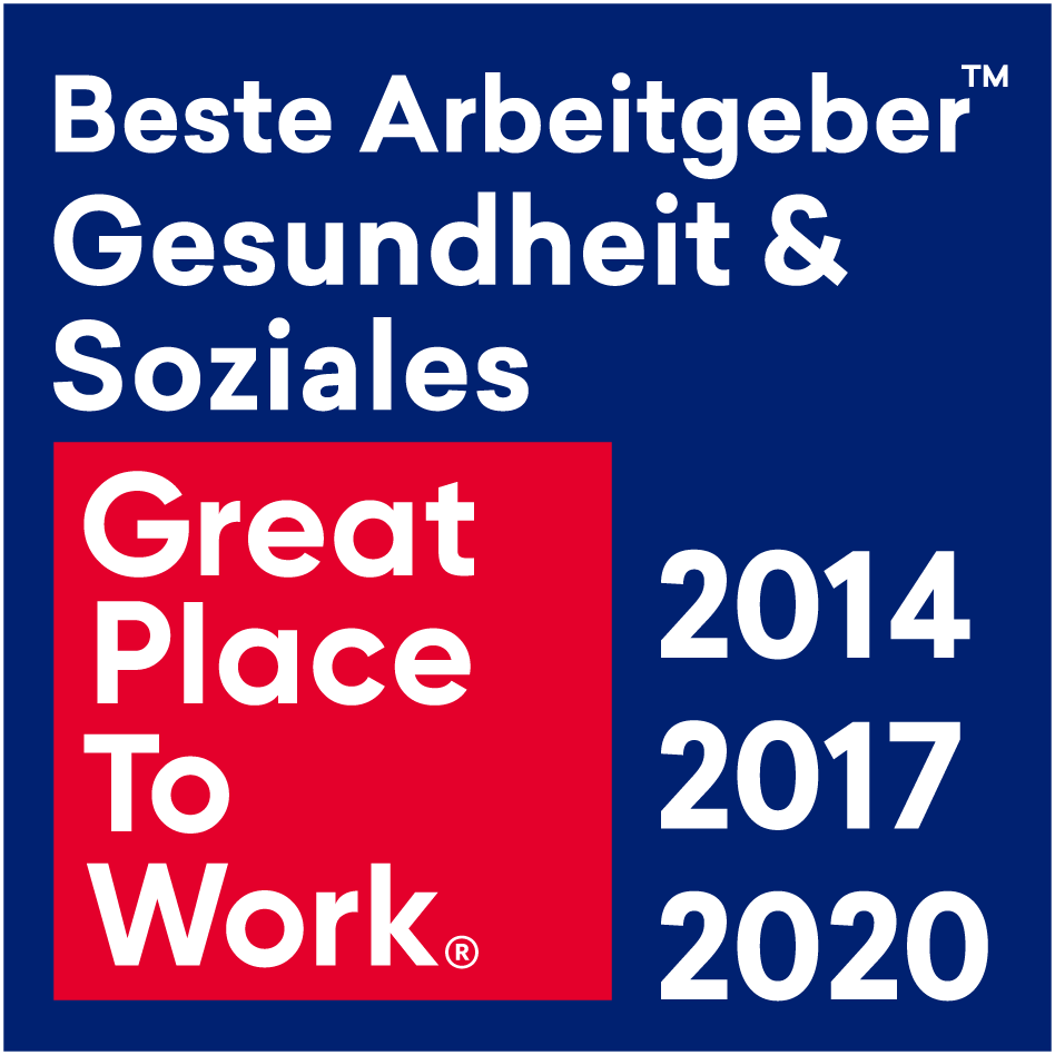 Beste Arbeitgeber Gesundheit und Soziales - Great Place to Work - 2014, 2017, 2020