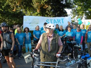 Viele Radler der BRÜCKE waren bei der Fahrrad-Aktion gegen Depression in Lübeck dabei