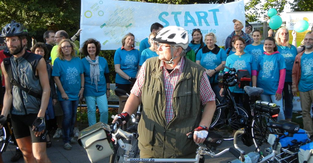 Viele Radler der BRÜCKE waren bei der Fahrrad-Aktion gegen Depression in Lübeck dabei